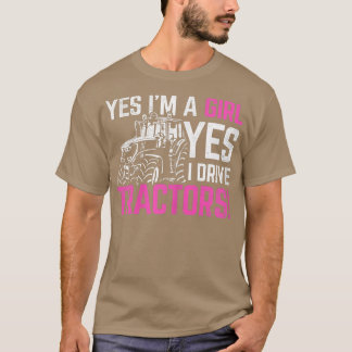 Frauen Ja, ich bin ein Mädchen Ja ich fahre Trakto T-Shirt