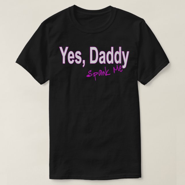 Frauen Ja Papdy Spank Me Weibchen Veck T-Shirt (Design vorne)