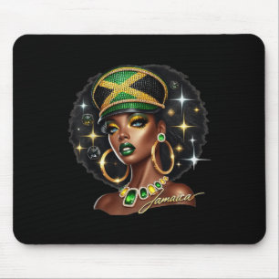 Frauen Jamaika Kleidung Jamaika-Flagge Mousepad