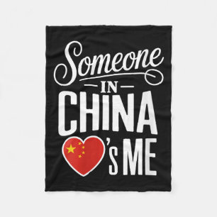 Frauen Jemand in China liebt mich lange Distanz Fa Fleecedecke