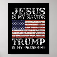 Frauen Jesus ist mein Retter Trump ist mein Präsid