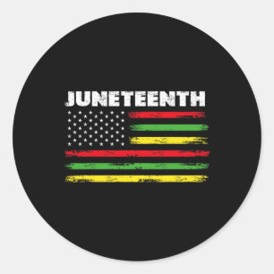 Frauen Jüdische Flagge Afrikanischer Amerikaner 1 Runder Aufkleber