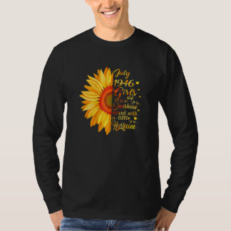 Frauen Juli Mädchen 1946 76 Jahre alt 76. Geburtst T-Shirt