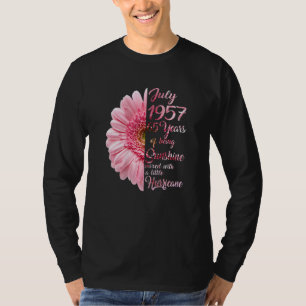 Frauen Juli Mädchen 1957 65 Jahre alt 65. Geburtst T-Shirt