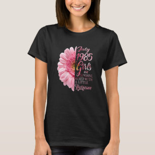 Frauen Juli Mädchen 1985 37 Jahre alt 37. Geburtst T-Shirt