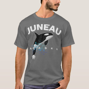 Frauen JUNEAU ALASKA Orca Schwertwal Familie T-Shirt