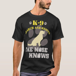 Frauen K9 Search Rescue Dog Team Golden Retriever T-Shirt
