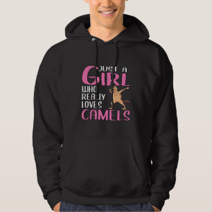 Frauen Kamel Ein Mädchen Das Wirklich Kamele Liebt Hoodie