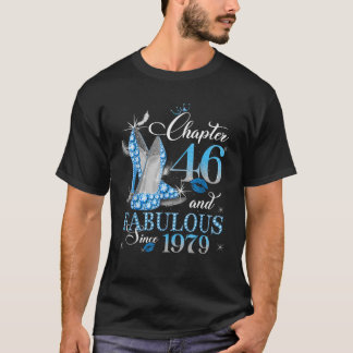 Frauen Kapitel 46 Fabelhaft seit 1979 46 Jahre alt T-Shirt