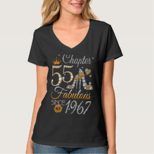 Frauen Kapitel 55 Fabelhaft Seit 1967 55. Birthda T-Shirt