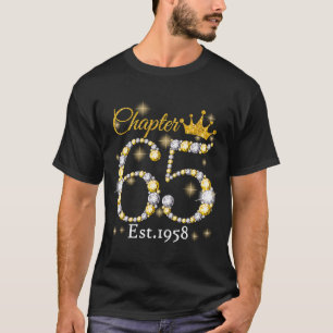Frauen Kapitel 65 Fabelhaft Seit 1958 65. Birthda T-Shirt