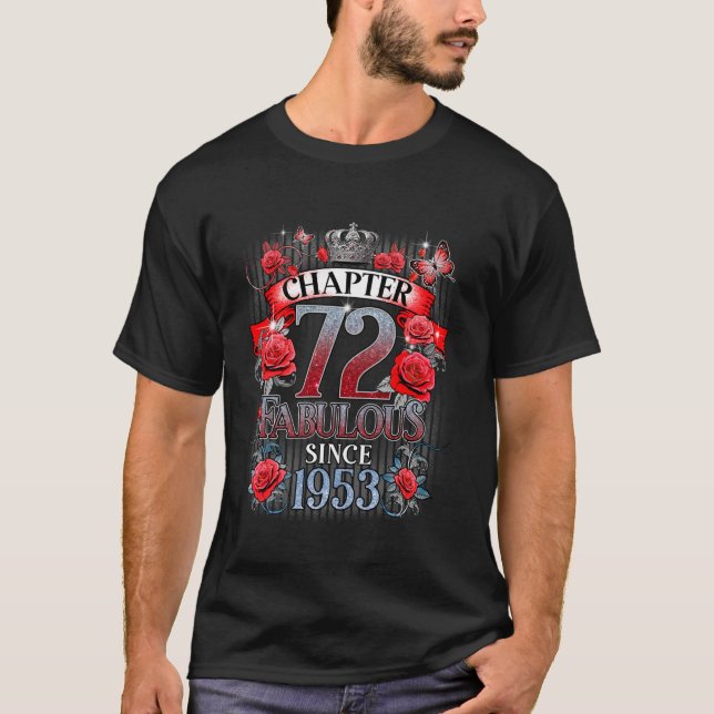 Frauen Kapitel 72 Fabelhaft Seit 1953 72. Birthda T-Shirt (Vorderseite)
