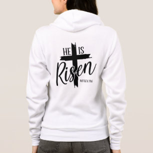 Frauen Kapuzenpullover Er Ist Auferstanden Hoodie