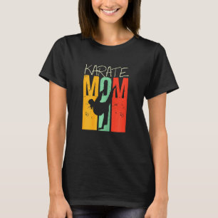 Frauen Karate Kampfkunst Mama Retro Cool T-Shirt