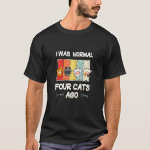Frauen Katze Verrücktes Haustier Zitat Ich War Nor T-Shirt