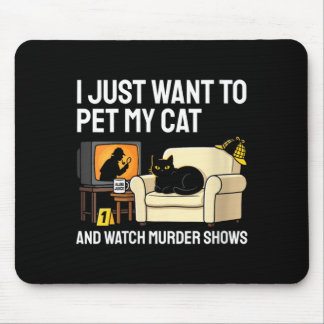 Frauen Katzen Lieben Und Krimiserien Schauen Lusti Mousepad