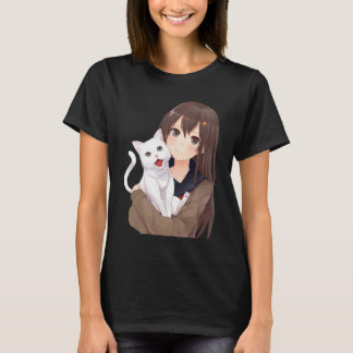Frauen-Katzen-T - Shirt-Design T-Shirt