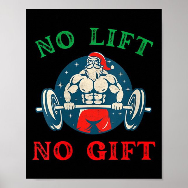 Frauen Kein Heben Kein Geschenk Lustiger Workout W Poster (Vorne)