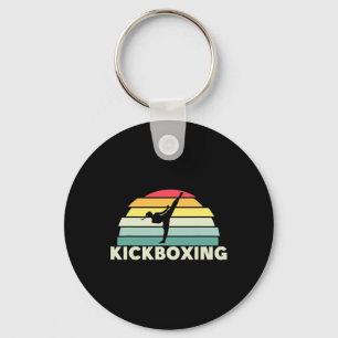 Frauen Kickboxen Kampfsport Retro Karate Mädchen K Schlüsselanhänger
