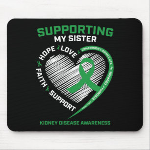 Frauen Kinder Grüne Schwester Nierenerkrankung Bew Mousepad