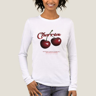 Frauen Kirschen Langarm-T-Shirt  Tri-Blend Shirt
