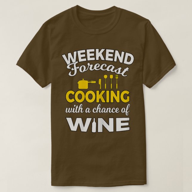 Frauen kochen mit einer Chance auf einen sonnigen  T-Shirt (Design vorne)