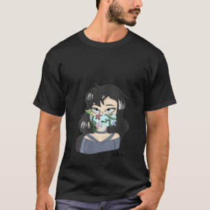 Frauen konfrontieren Maske Kunst schöne Mädchen Bo T-Shirt