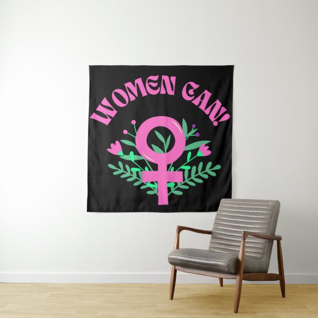 Frauen können weiblich wandteppich (Beispiel)