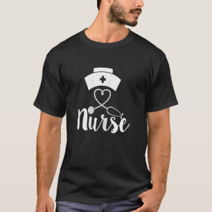 Frauen Krankenschwester mit Heartbeat Medizin T-Shirt