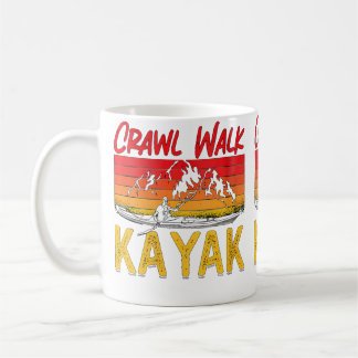 Frauen Kraul Gang Kayak Liebt Paddel Schneller Flu Kaffeetasse
