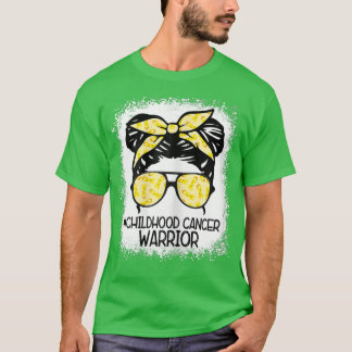 Frauen Krebserkrankungen Krieger, Messy Bun Leopar T-Shirt