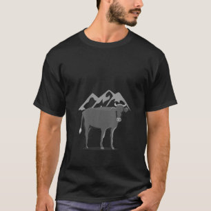 Frauen Kuh Niedliche Kühe Rindergebirge Tierzucht T-Shirt