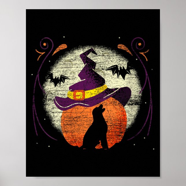 Frauen Labrador Halloween Hund Poster (Vorne)