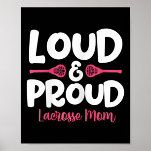 Frauen Lacrosse Mutter Lax Spielerin Mutter Mutter Poster