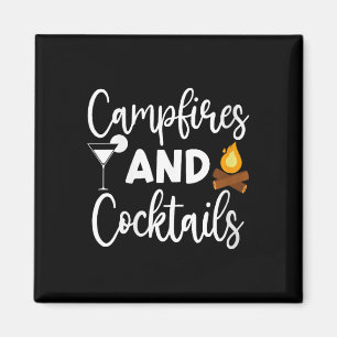 Frauen Lagerfeuer Und Schwänze Camping Liebhaber C Magnet