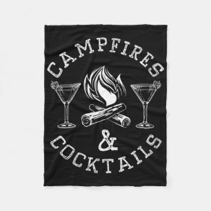 Frauen Lagerfeuer Und Schwänze Lagerfeuer Camping Fleecedecke