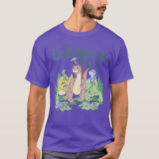 Frauen Land Beforeime Pastel Dinosaurier Freunde V T-Shirt