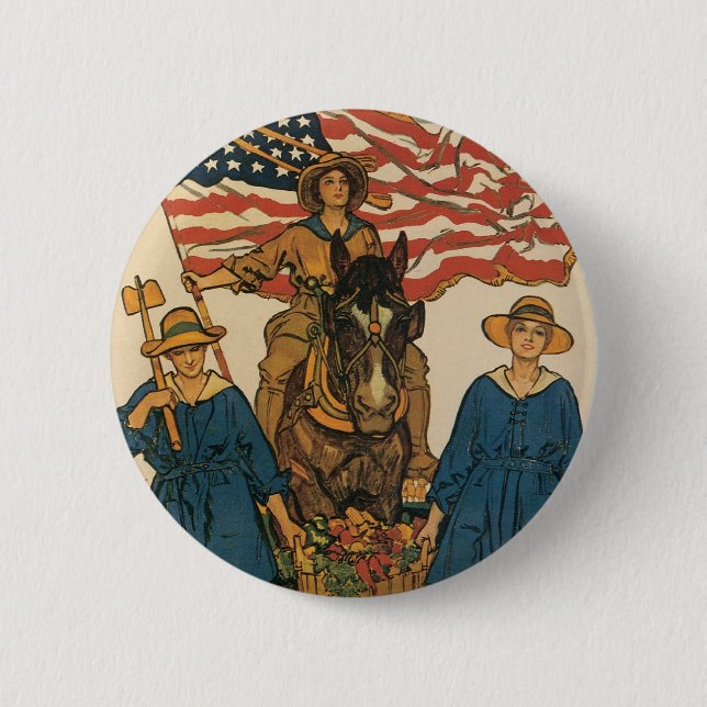 Frauen-Landarmee Button (Vorderseite)