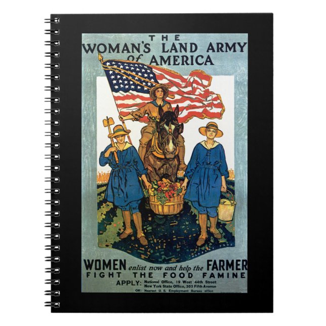 Frauen-Landarmee Notizblock (Vorderseite)