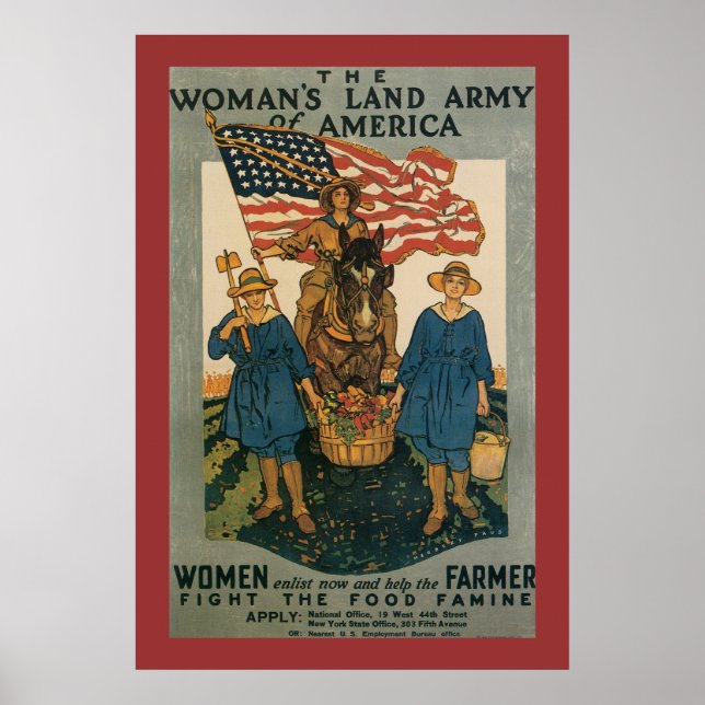 Frauen-Landarmee Poster (Vorne)