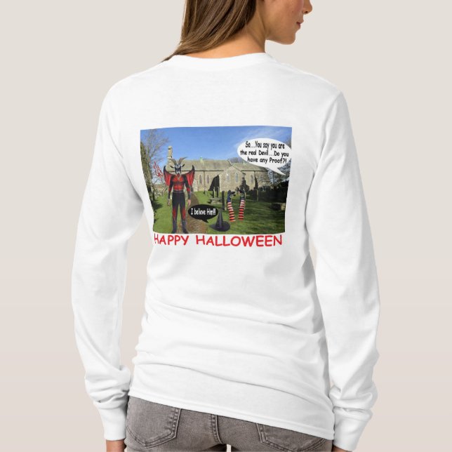 Frauen, lange Schläuche, glücklich, zwischen... Te T-Shirt (Rückseite)