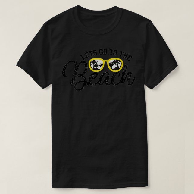 Frauen Lasse zur Beach-Sonnenbrille Niedlichen Som T-Shirt (Design vorne)