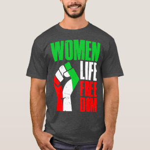 Frauen Leben Freiheit Vintage Iran Abgenutzt Frei T-Shirt