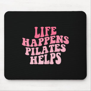 Frauen Leben passiert Pilates Hilft Lustige Übung Mousepad
