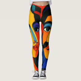 Frauen Leggings farbenfrohes Design 