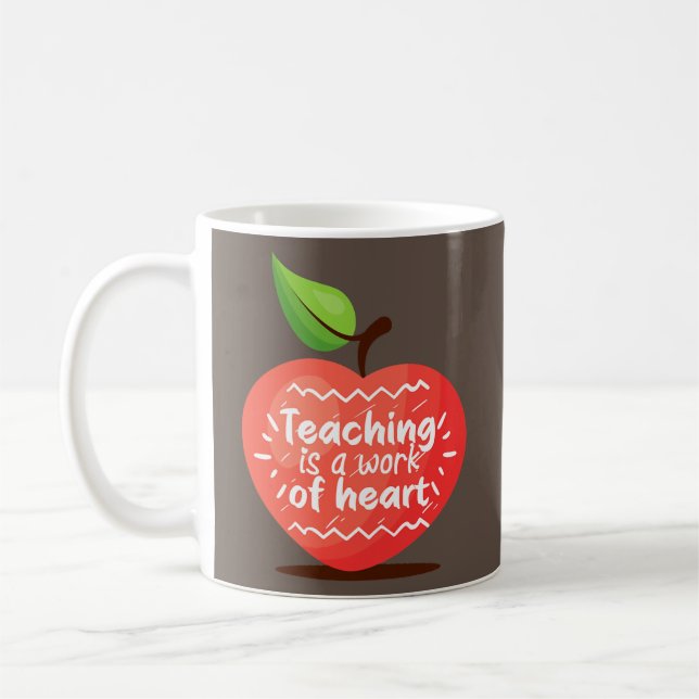 Frauen lehren ist ein Werk des Niedlichen Herzlehr Kaffeetasse (Links)