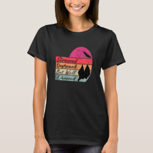 Frauen leiden unter Depression, aber gut gekleidet T-Shirt