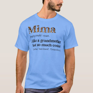 Frauen Leopard Mima Definition Funny Oma Geschenk T-Shirt
