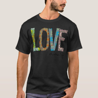 Frauen Liebe #OmaLife Oma Life Vintag Florals Gesc T-Shirt