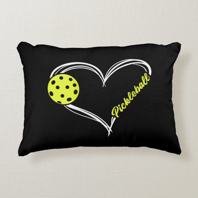 Frauen Liebe Pickleball - niedliches Pickleball-Sp Dekokissen (Vorderseite)